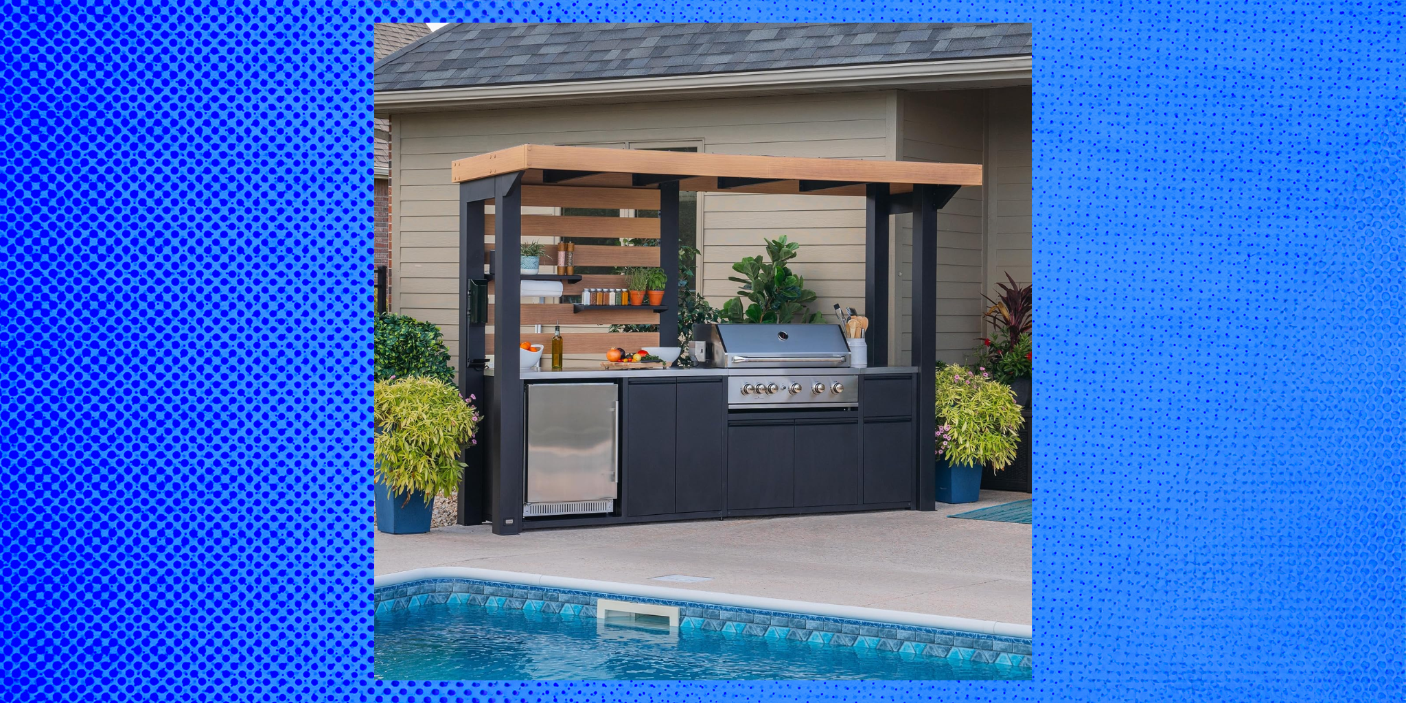 Fusion Flame Covered Outdoor Kitchen Review: $6,000 Amazon Find