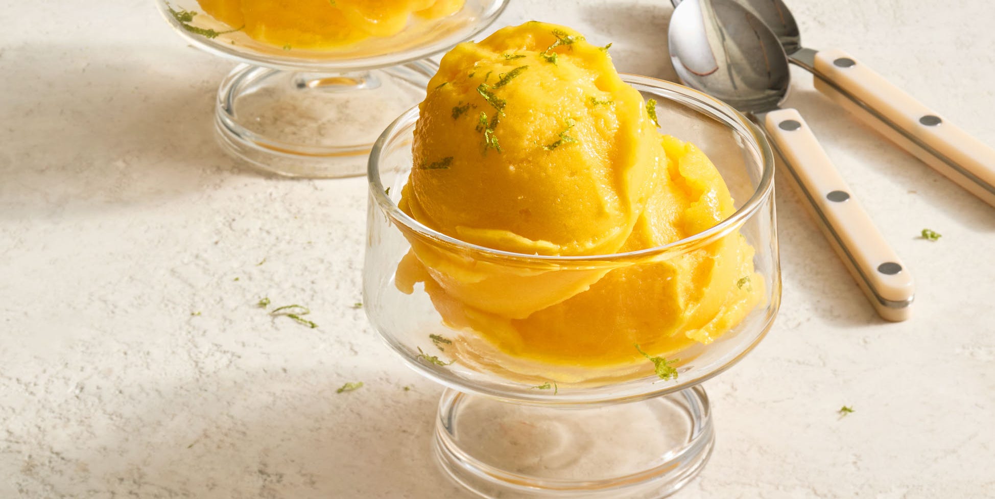 Smooth No-Churn Mango Lime Sorbet Recipe
